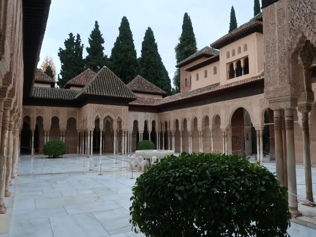 Palacio Nazaríes in der Alhambra in Granada (19. Nov.)