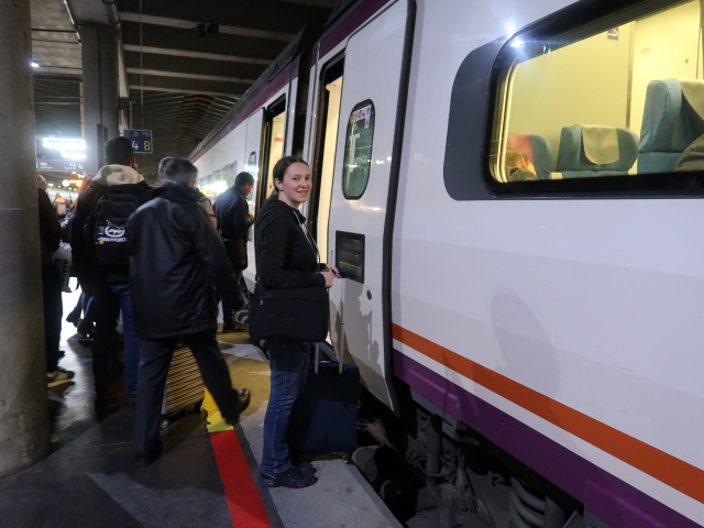 Sabine in der Estación Córdoba (20. Nov.)