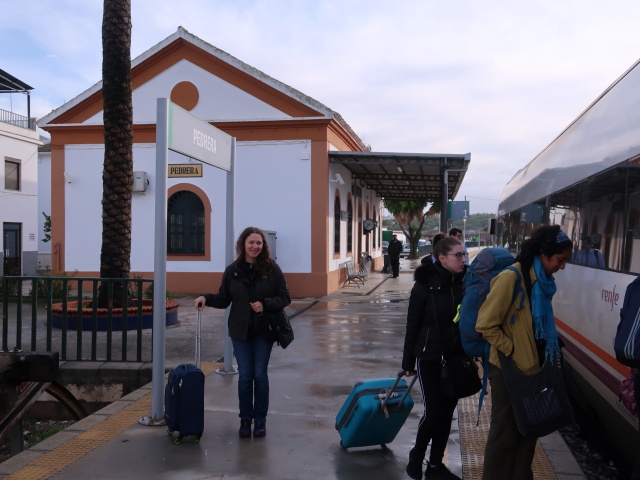 Sabine in der Estación Pedrera (23. Nov.)