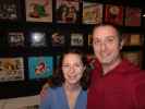 Sabine und ich in der Sonderausstellung 'Thomas Spitzer' im Karikaturmuseum