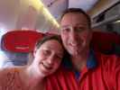 Sabine und ich im OS81 am Flughafen Wien-Schwechat (18. Mai)