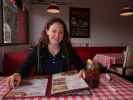 Sabine in Roy's Cafe in Barstow (19. Mai)