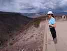 Sabine am Father Crowley Overlook im Death Valley National Park (22. Mai)