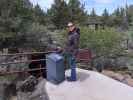 Sabine beim 'Mushpot' im Lava Beds National Monument (24. Mai)