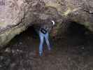 Sabine im 'Golden Dome' im Lava Beds National Monument (24. Mai)