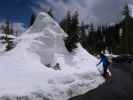 Sabine in Sulphur Works im Lassen Volcanic National Park (25. Mai)