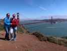Sabine und ich am Golden Gate Viewpoint (27. Mai)