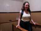 Sabine im Winchester Mystery House in San Jose (1. Juni)