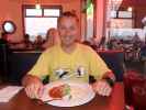 Ich im Stagnaro Brothers Seafood Restaurant in Santa Cruz (1. Juni)