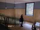 Sabine auf der Osttreppe der Getty Villa in Pacific Palisades (5. Juni)