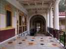 Äußeres Peristyl der Getty Villa in Pacific Palisades (5. Juni)