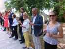 Tanja, Stefan, ?, Markus, Mama, Papa und Sabine im Schlosspark Halbturn