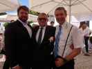 Markus, Franz und ich im Schlosspark Halbturn