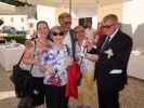 Sabine, Oma, Papa, Mama und Franz im Schlosspark Halbturn