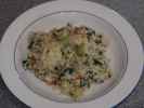 Bärlauchrisotto mit Romanesco, Karfiol und Karotten (31. März)