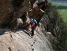 Jubiläums-Klettersteig: Sabine auf der Rampe