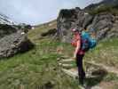 Sabine zwischen Latschenhütte und Muttekopfhütte