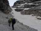 Aaron und Ronald zwischen Rifugio Tuckett und Vedretta di Brenta inferiore (18. Juli)