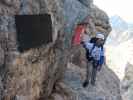 Via Ferrata Felice Spellini: Armin im Ausstieg (19. Juli)