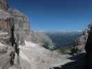 Val Brenta alta von der Via delle Bocchette Centrale aus (19. Juli)
