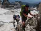 Martin, Armin und Aaron zwischen Rifugio Pedrotti und Cima Polsa (19. Juli)