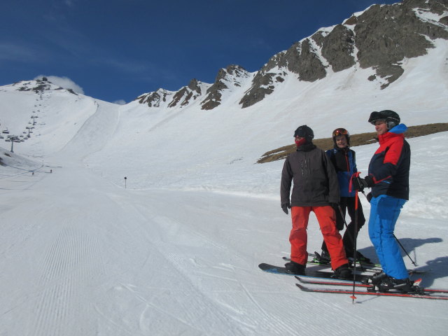 Markus, Stefan und ich auf der Piste 20 (19. Apr.)
