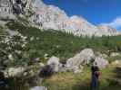 Birgit zwischen Baita Winkel und Via Ferrata Enrico Contin