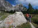Thomas und Birgit zwischen Baita Winkel und Via Ferrata Enrico Contin