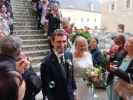 Norbert und Viktoria im Burghof Rosenburg