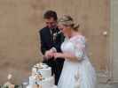Norbert und Viktoria im Burghof Rosenburg