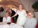 Mama, Viktoria und Papa im Gewölbesaal Rosenburg