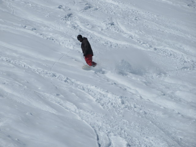 Markus zwischen Piste 21 und 22 (18. Apr.)
