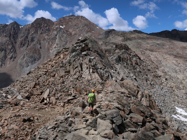 Aaron zwischen Similaunhütte und Tisenjoch (20. Aug.)