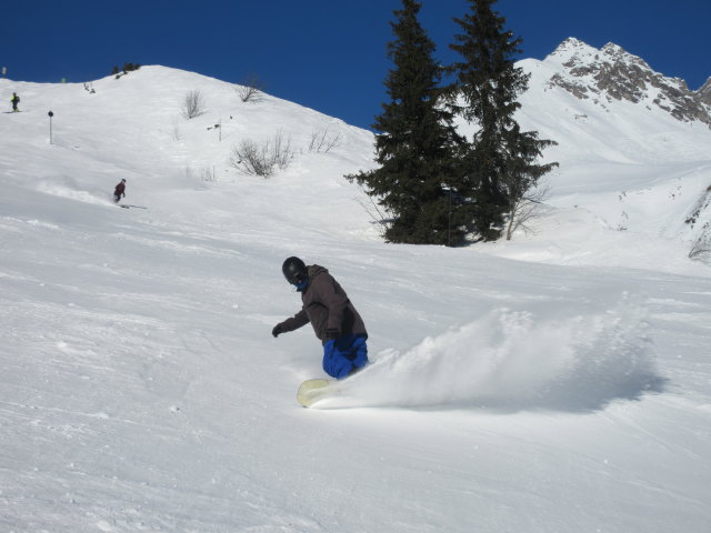 Markus auf der Kandaharpiste Galzig (13. J&auml;n.)