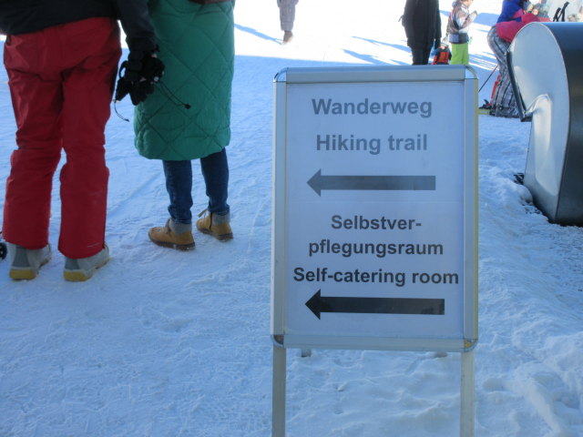 bei der Bergstation der 8er-Sonnenbahn (20. J&auml;n.)