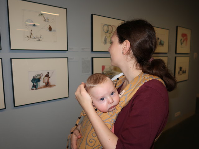 Nils und Sabine in der Sonderausstellung 'Der unsterbliche &Ouml;sterreicher'