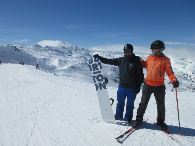 Markus und ich auf der Piste Tete ronde (16. M&auml;rz)