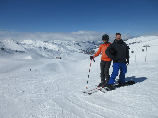 Ich und Markus auf der Piste Genepi (16. M&auml;rz)