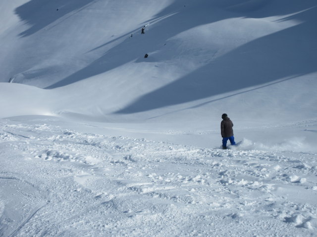 Markus neben der Piste Combe du Vallon (19. M&auml;rz)