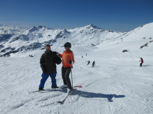 Markus und ich auf der Piste Bouchet (19. M&auml;rz)