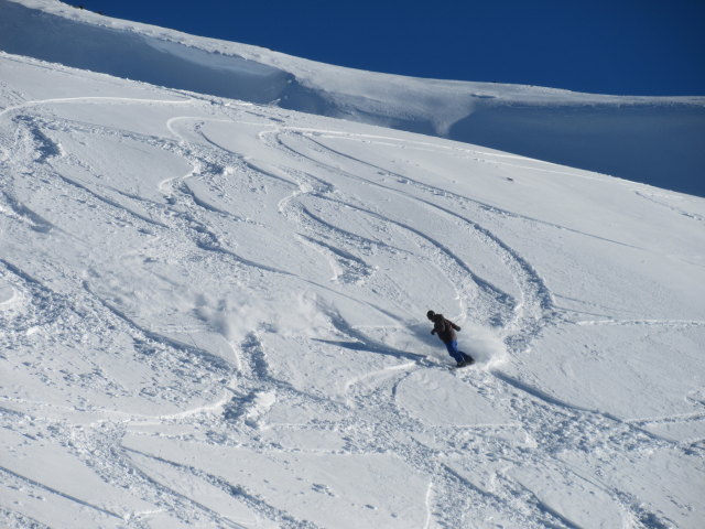 Markus neben der Piste Lac de la Chambre (19. M&auml;rz)