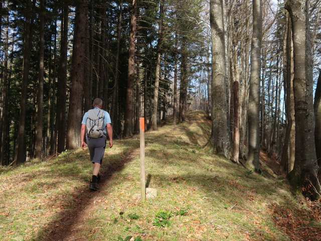 Erich zwischen Sonnbergspitzl und Wei&szlig;em Kreuz