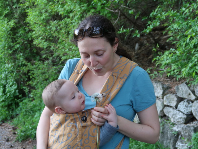 Nils und Sabine zwischen ehemaliger Breiter F&ouml;hre und M&ouml;dling