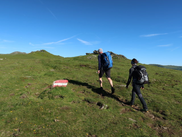 Frank und Carmen zwischen B&uuml;rgerhalt und Frauenkogel (15. Juni)