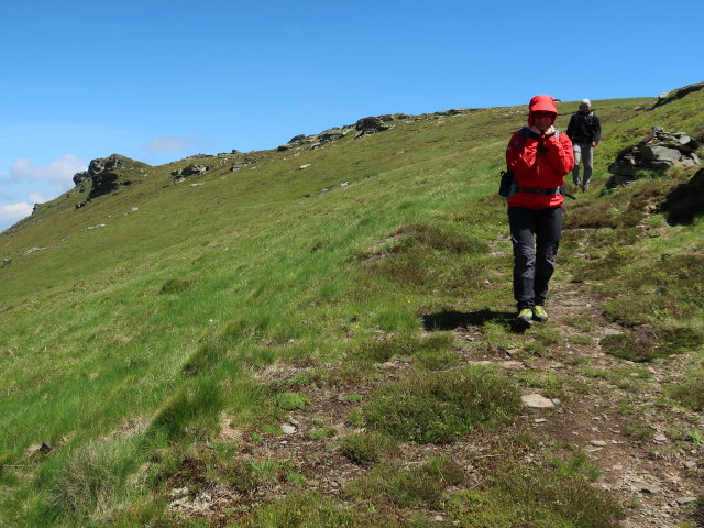 Carmen und Frank zwischen Seespitz und Gro&szlig;em Kar (15. Juni)