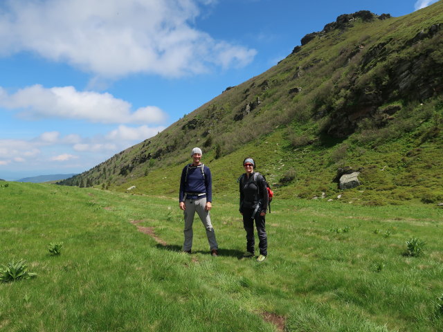 Frank und Carmen im Gro&szlig;en Kar (15. Juni)