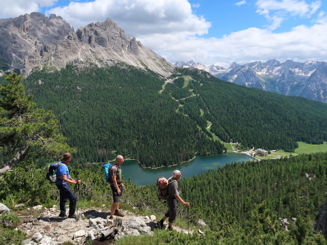 Andreas, Frank und Josef zwischen Monte Pop&eacute;na Basso und Lago di Misurina