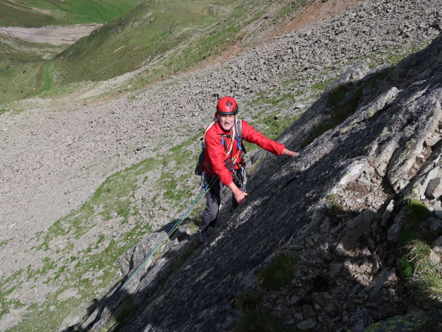 Sauspitze-Westgrat: Josef in der 1. Seill&auml;nge
