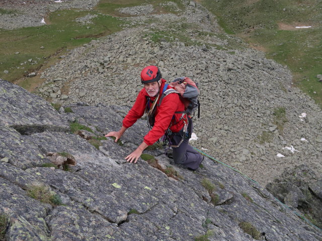 Sauspitze-Westgrat: Josef in der 2. Seill&auml;nge