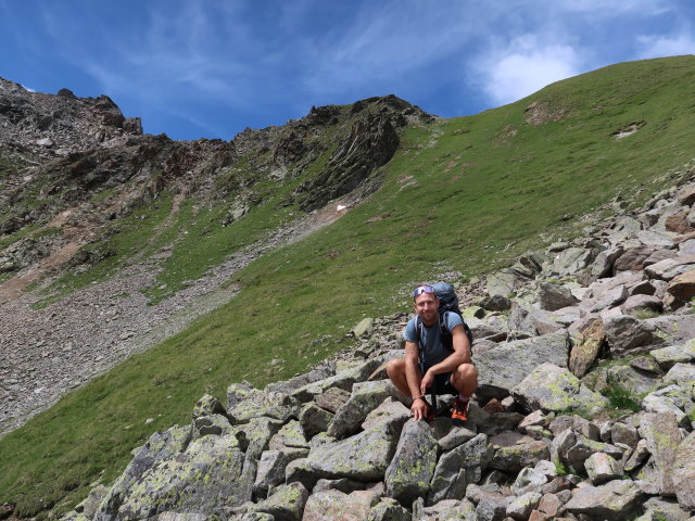 Christoph zwischen Smaragdsee und Wildn&ouml;rderer (26. Juli)